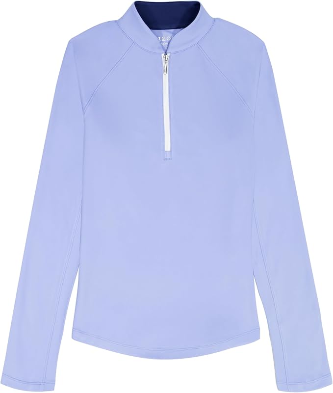 Izod Women's 1/4 Zip Pullover Performance Stretch Long Sleeve Golf Running