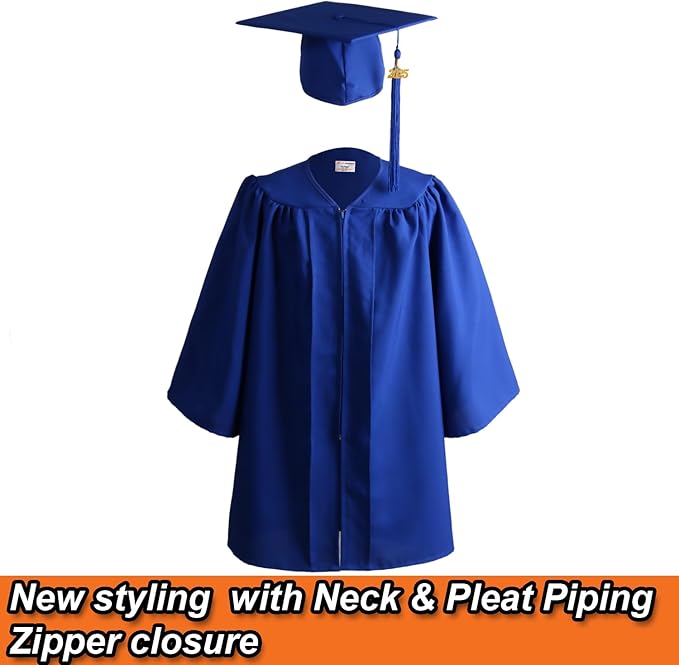 OSBO GradSeason Unisex Matte Kindergarten Graduation Gown Cap Tassel Set 2025