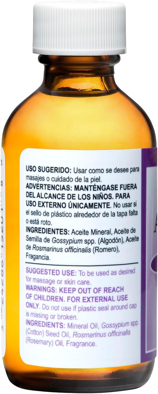 De La Cruz - Arellanes Oil Blend - Massage Oil - Moisturizing Body Oil with Rosemary - 2 fl OZ (1 Bottles)