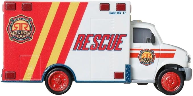 Disney Cars 2025 1:55 Scale Diecast Radiator Springs Race & Rescue Ambulance Morgan Martins
