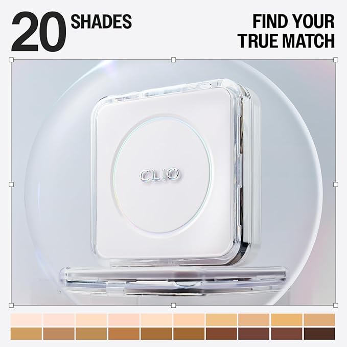 CLIO Kill Cover Founwear Cushion The Original – 20 Shades, Buildable Light to Medium Coverage, Natural Finish, Korean Makeup Foundation, Long-Lasting Skin Fit, 32W ALMOND