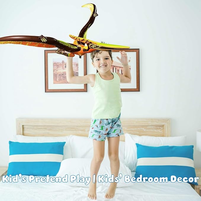 Jet Creations DI-PTE Dinosaur Pteranodon Inflatable 57" Wingspan- Great for Pool Party Decoration Birthday for Kids & Adults, Multicolor