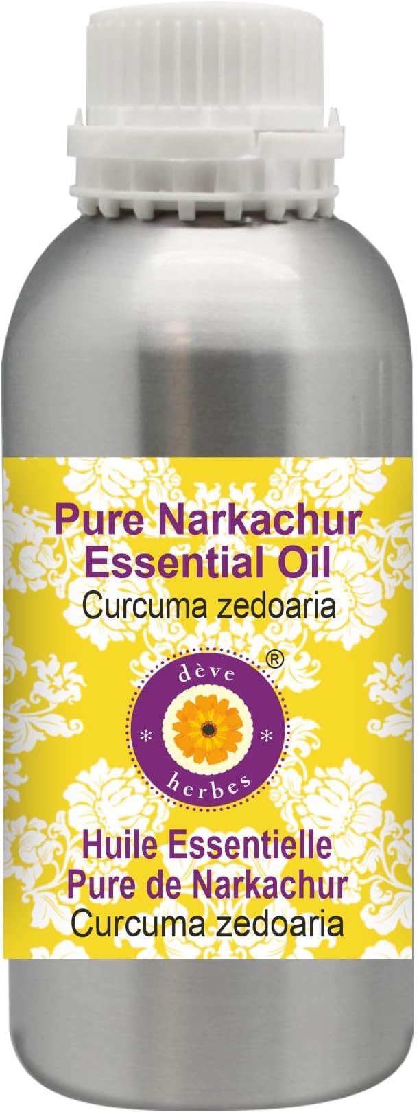 dève herbes Pure NAR Kachur Essential Oil (Curcuma zedoaria) Steam Distilled 630ml (21 oz)