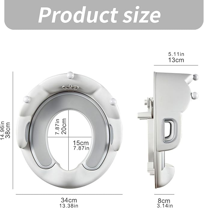 Children Potty Seats With Handles Splash Guard Detachable Soft Cushion Toilet Seats Baby Potty Training Toilet Seats
