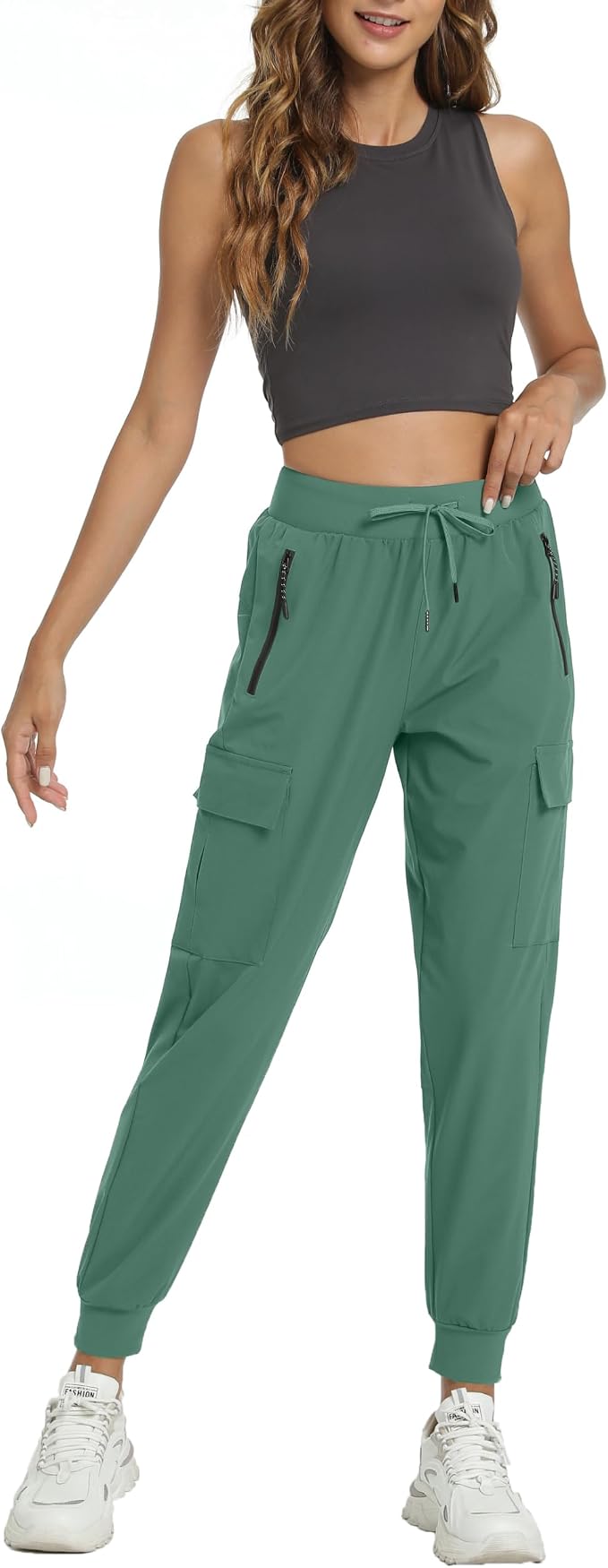 Women's Joggers Cargo Pants Lightweight Quick Dry Hiking Running Pants for Athletic Casual & Outdoor