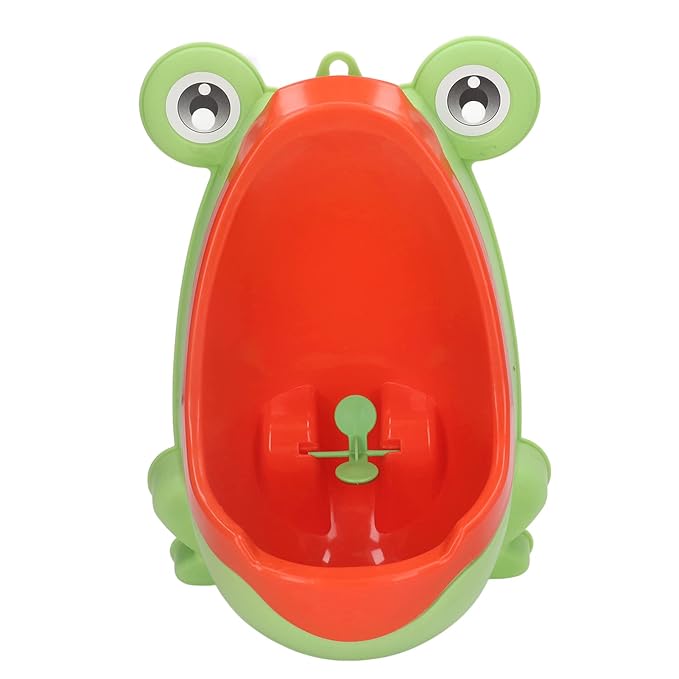 JTLB Frog Potty Training Urinal, Cute Frog Shape Cute Toddler Urinal Potty Training Urinal for Boys with Funny Aiming Target (Yellow)