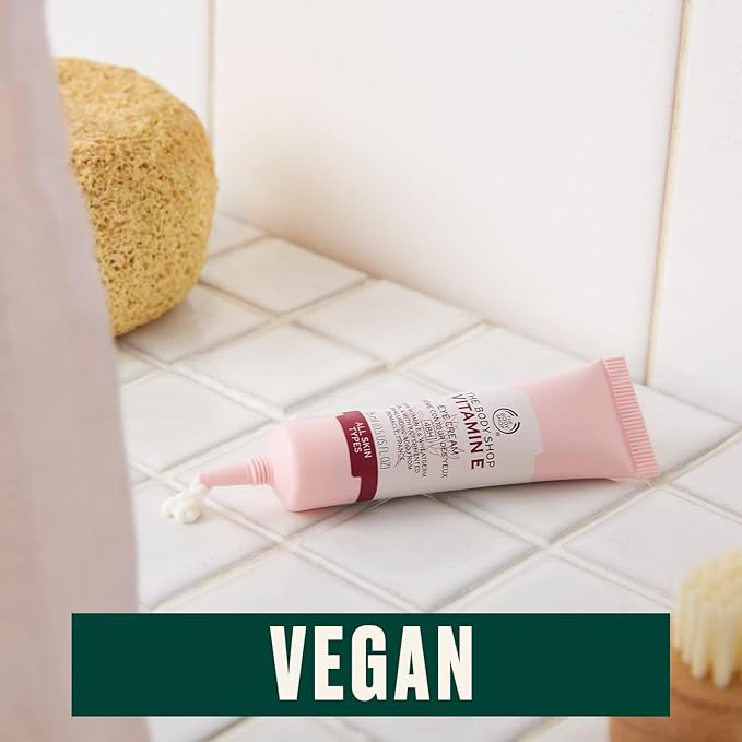 The Body Shop Vitamin E Eye Cream – Reduces the Appearance of Fine Lines – Refreshes & Hydrates – For All Skin Types – Vegan – 0.5 oz