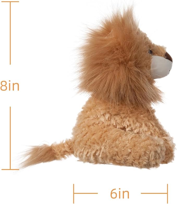 Apricot Lamb Toys Plush Yellow Plush Lion Stuffed Animal Soft Cuddly Perfect for Child (Yellow Lion, 8 Inches)