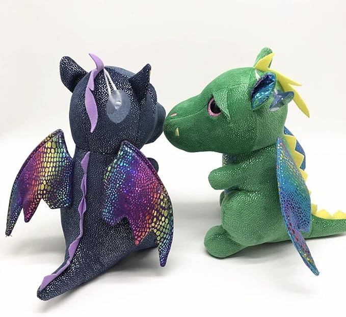Dragon Stuffed Animals Soft Plush Cute Dragon Doll for Boys Girls 10 in (xiaofeilong lvse)