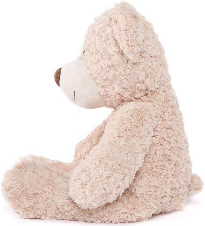Tezituor Brown Beige Teddy Bear Stuffed Animal - 24 inches Teddy Bear Plush Toy for Boys and Girls