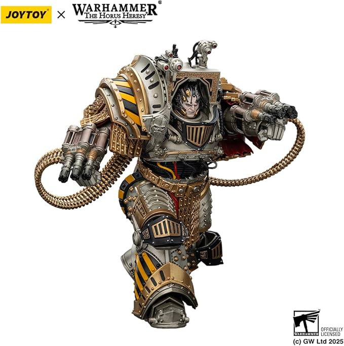 JOYTOY Warhammer The Horus Heresy 1/18 Scale Action Figure Mecha Joy Toy Collection Model Iron Warriors Perturabo, Primarch of The lVth Legion