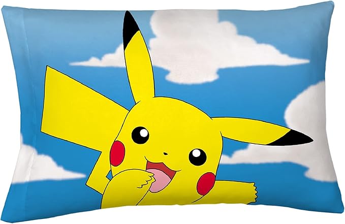 Pokémon Kids Bedding Super Soft Microfiber Reversible Pillowcase, 20 in x 30 in, (Officially Licensed Product) by Franco
