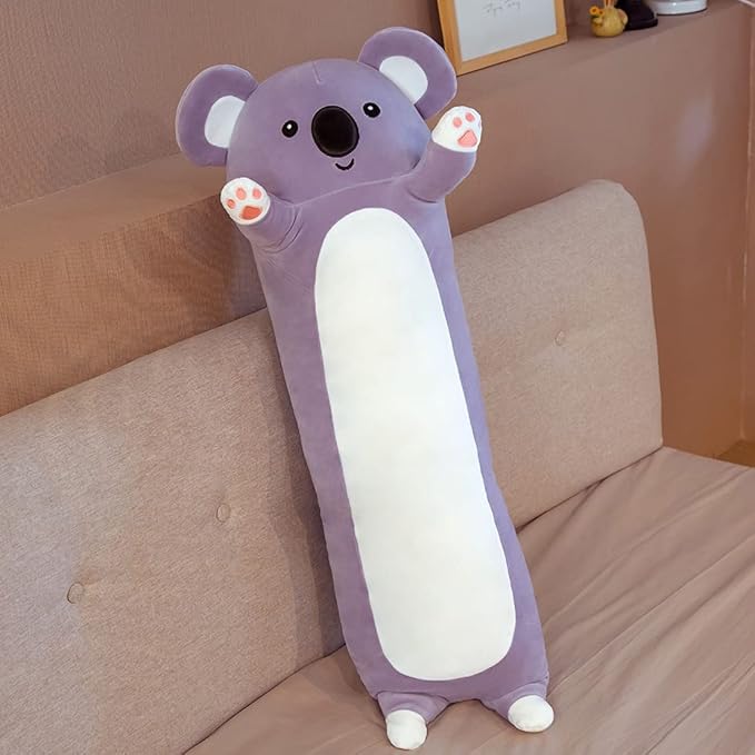 Long Kaola Plush Toy Cute Cartoon Kaola Stuffed Animal Plush, Soft Long Kaola Sleeping Hugging Plush Pillow, Kaola Plush Toy for Kids Girlfriend(130cm/51.1 inch)