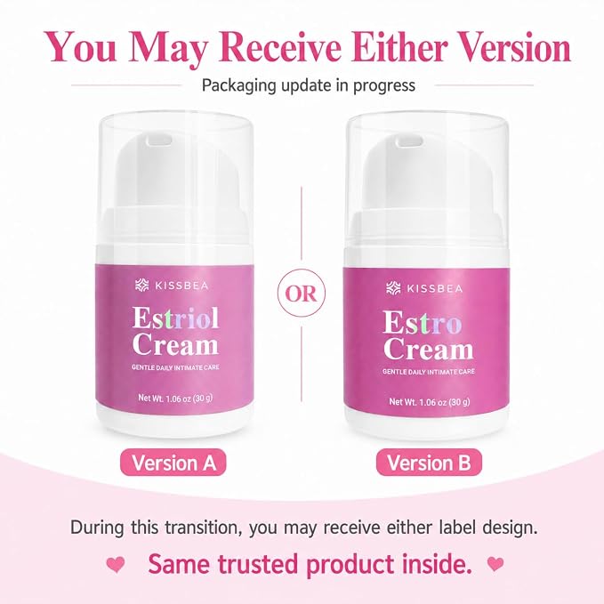 Estriol Cream for Women: Daily Intimate Moisturizing Care for Menopause & Perimenopause, Supports Moisture, Elasticity & Skin Barrier Balance, Gentle Formula, 1.06 Oz