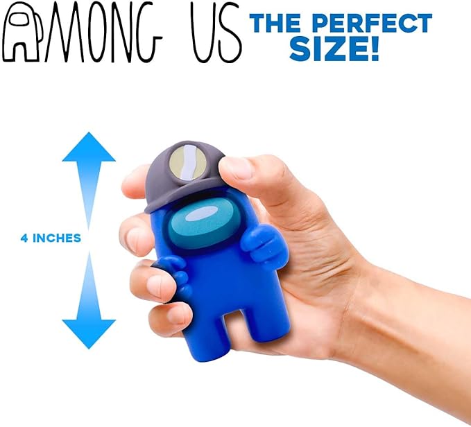 Among Us Collectible Figure – Blue Crewmate with Minor Hat, 7″ Action Figure – Just Toys Series 4