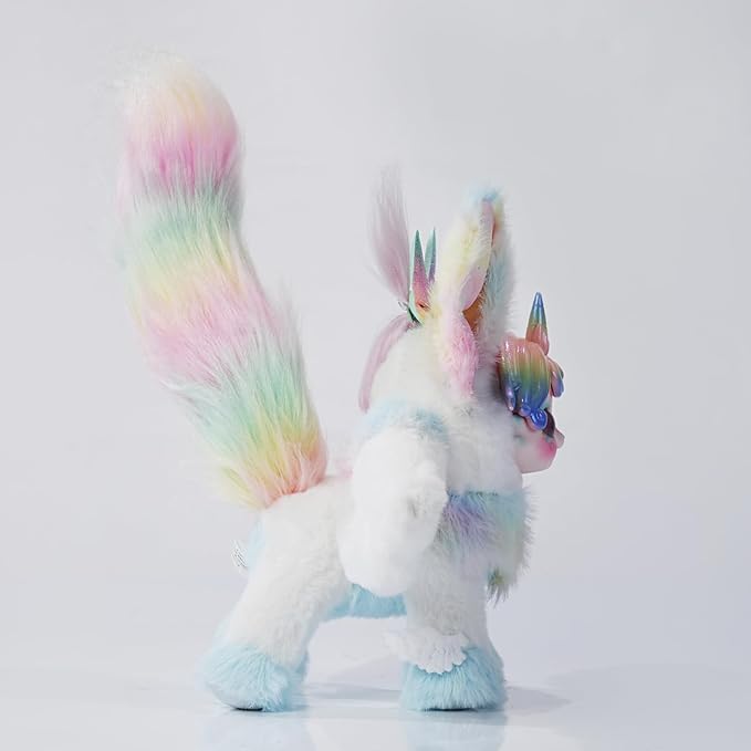 Wizarding Forest Fairy Plush Doll Series, 9 inch Fantasy Collectible Plush Toy with Wings and Tail, Soft Stuffed Animal for Kids, Girls, and Collectors - Blue Star