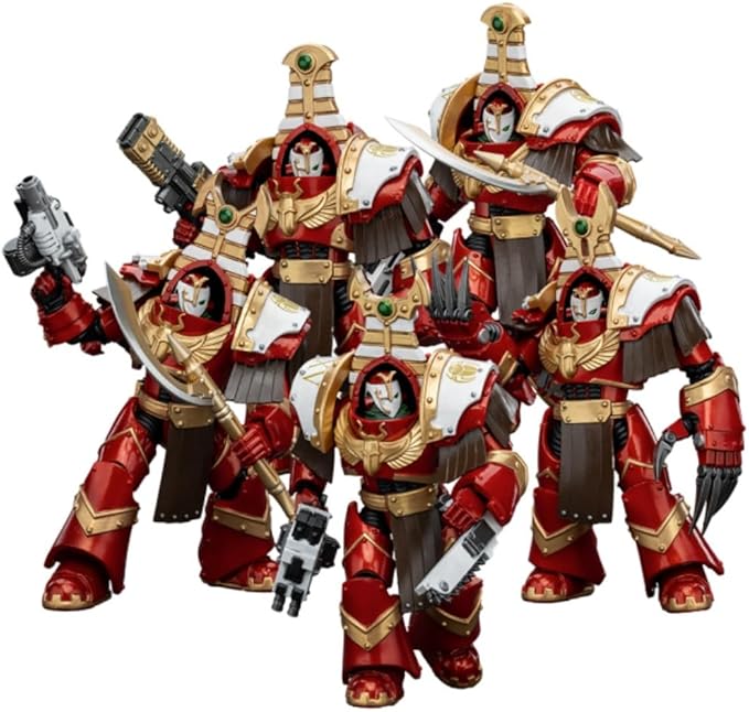 JOYTOY Warhammer 40K Thousand Sons 5Pcs Sekhmet Terminator Cabal 1:18 Scale Action Figure Mecha Joy Toy Collection Model 5.35in