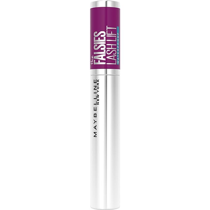 Maybelline The Falsies Lash Lift Waterproof Mascara Volumizing, Lengthening, Lifting, Curling, Multiplying, Eye Makeup, Very Black, 1 Count