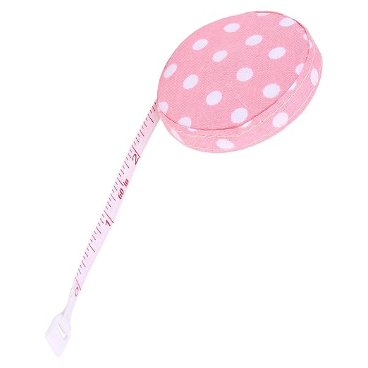 Akozon 150Cm 60In Accurate Body Tape Measure ctable Fitness Measuring Ruler Pattern 3 (No. 4 Rose Base White dot)