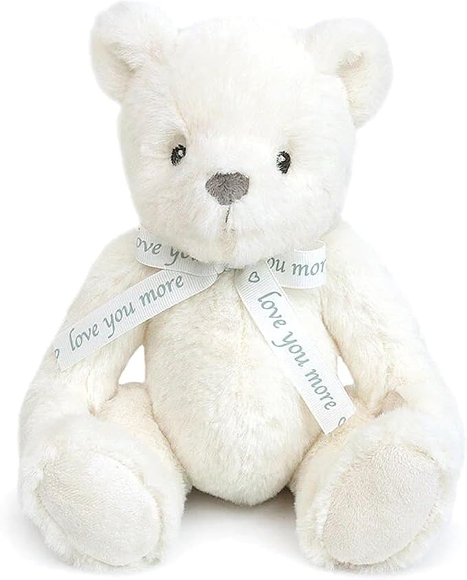 MON AMI ‘Love U’ Cream Teddy Bear Stuffed Animal – 10’’, Teddy Bear Plush for Baby Shower, Cute Plushies for Kids of All Ages