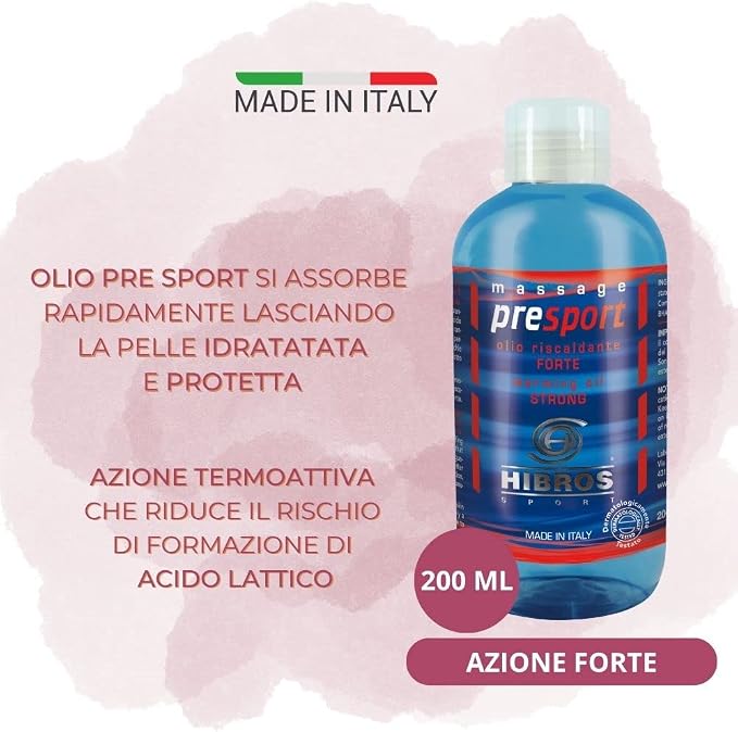 HIBROS Sport Strong PreSport Warming Oil, 200ml
