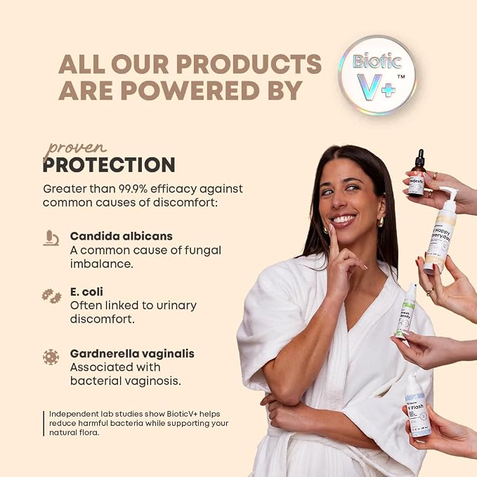 V Intimate Feminine Care, Daily Support for your Vulva, helps prevent infections, and neutralizes odors. (V Majestic - Intimate Moisturizer Serum)