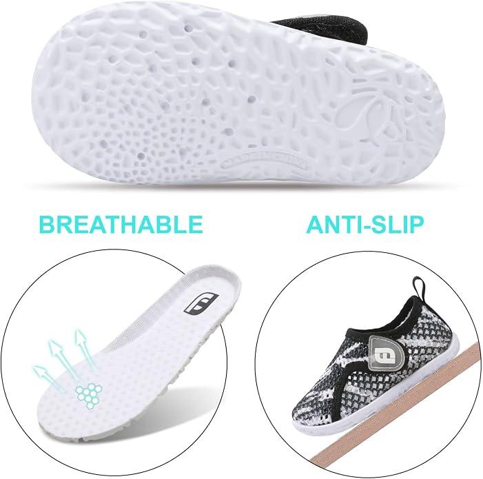 JOINFREE Baby Toddler Water Shoes Boys Girls Sandals Barefoot Kids Breathable Sneakers Shoes for Walking Running