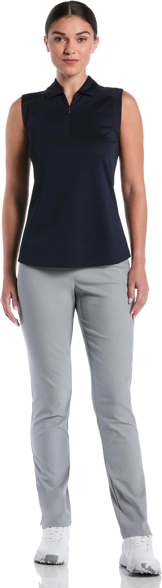 PGA Tour Women's Stretch Golf Pants with Pull-on Waist, 31" & 32" Inseams, Tummy Control, Moisture-Wicking, Sun Protection