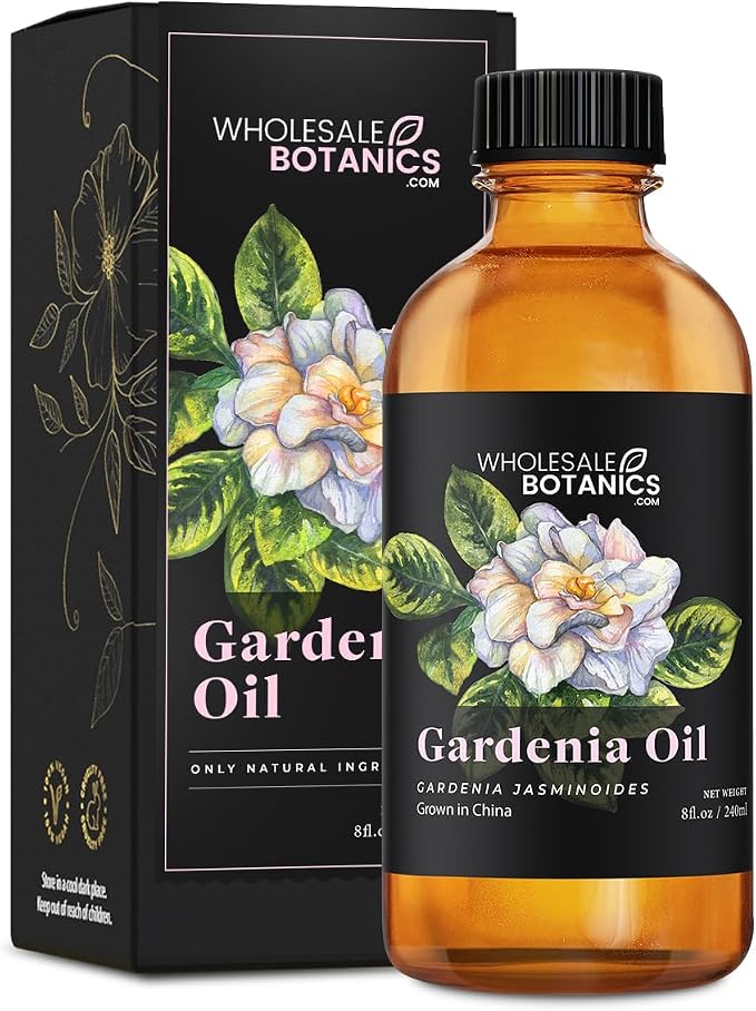 Gardenia Essential Oil by Wholesale Botanics | Premium Grade Essential Oil | for Aromatherapy, Soaps, Lotions, & Candles | Vegan & Cruelty Free (8 Fl.Oz.)