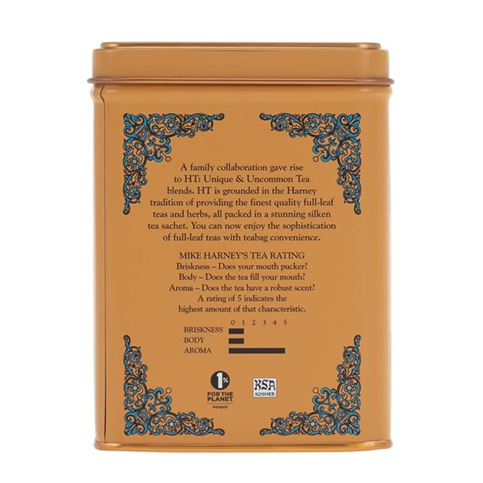 Harney & Sons Decaf Hot Cinnamon Tea, Tea Sachets | 20 Sachets | 1.4 oz | Pack of 2