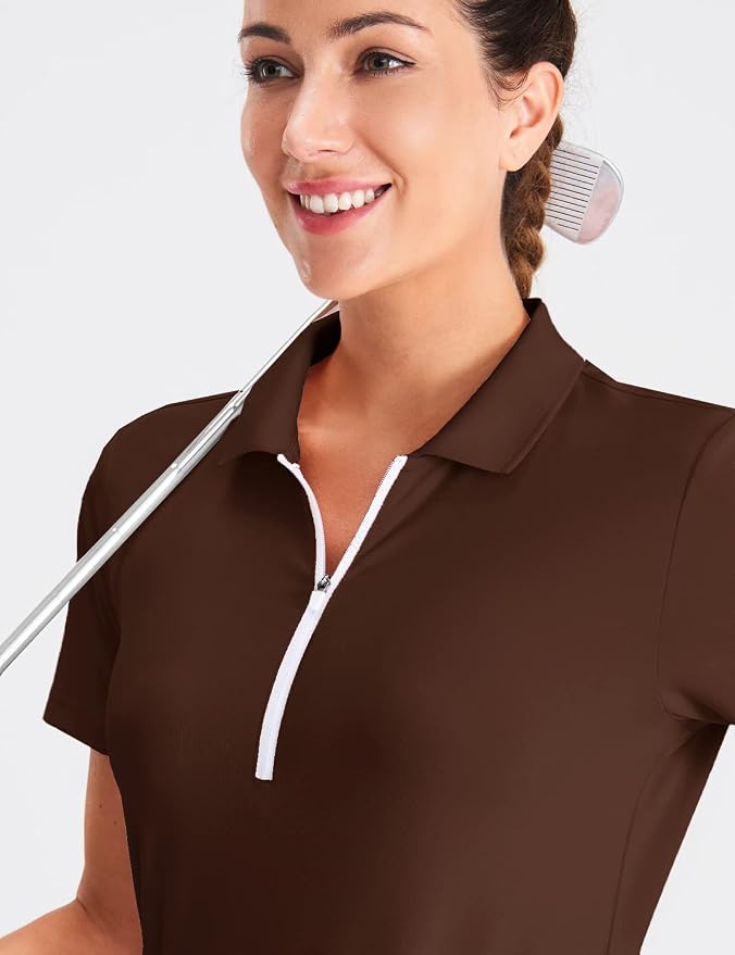 Hiverlay Tennis Dress Golf Dresses for Women with Built in Shorts | Polo Dress, Golf Outfit, 2 Pockets, UPF 50+ Pickball Hiking Workout Active Athletic Dresses,Summer Gym