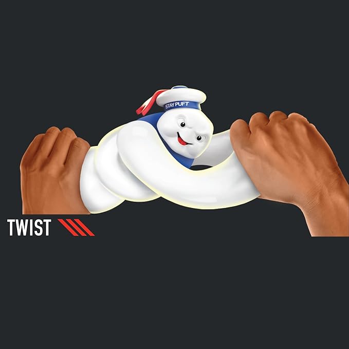 Heroes of Goo Jit Zu Ghostbusters Squishy Stay Puft Figure |Unique Goo Filling | Stretches Up to 3X Its Size | Stretch, Twist and Watch It Return to Its Original Size and Shape