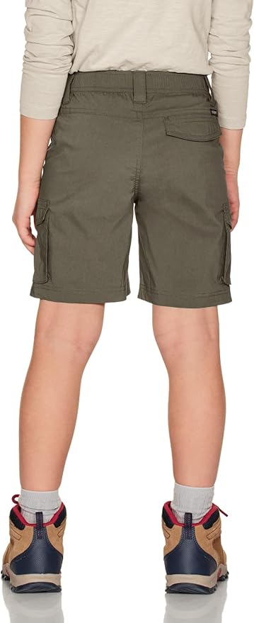 CQR Kids Youth Pull on Cargo Shorts, Outdoor Camping Hiking Shorts, Lightweight Elastic Waist Athletic Short with Pockets