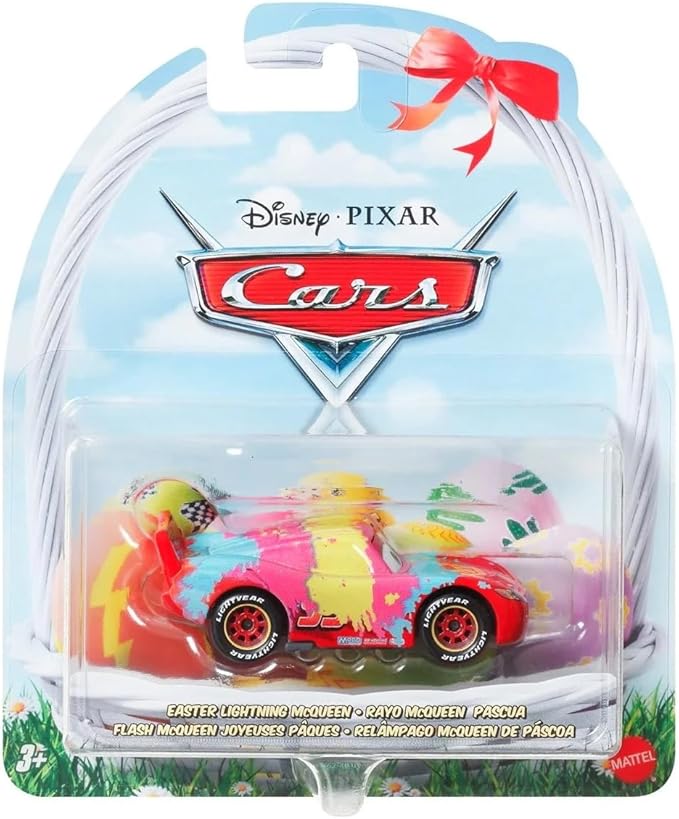 Disney Pixar Cars Easter Diecast Vehicles, 6-Pack Collection, Lightning McQueen, Mater, Holiday Theme HTY61-963C