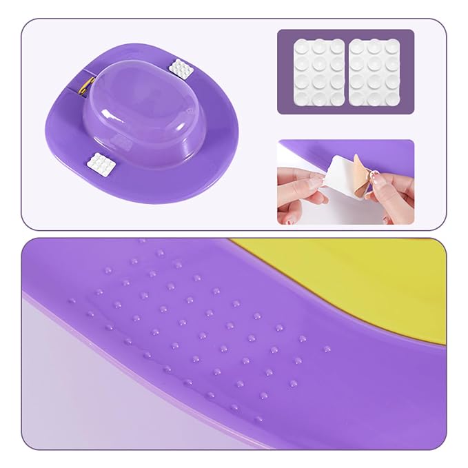 Cat Potty Toilet Training Kit, Removable Cat Toilet Seat Training Kit, Portable Safe Urinal Pottys with Slip Proof Edges, Reusable Urinal Potty, for Kitten Pet RV House Travel Home