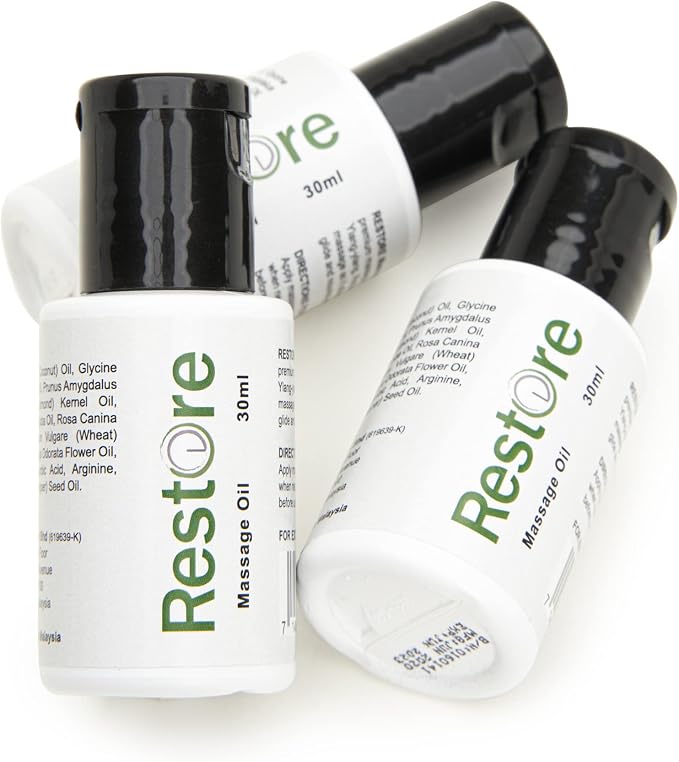 Buy 3 Get 1 Free - Restore My Foreskin Premium Massage Oil Contains Coconut Oil Infused with Herbs and Oils to Help Soften and Extend Skin for Foreskin Restoration. (DD-RMO30-BX3)