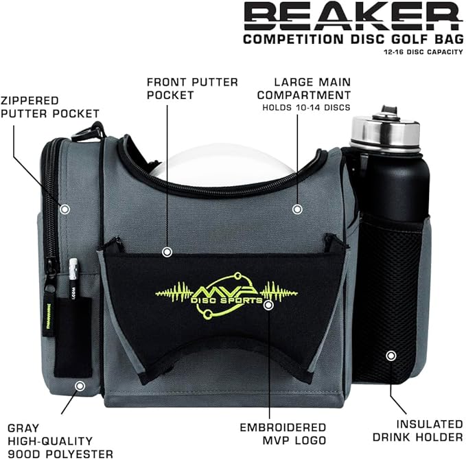 MVP Disc Sports Beaker Competition Disc Golf Bag (Choose Your Favorite Color)