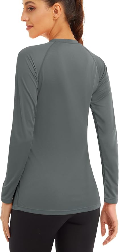 MAGCOMSEN Women's Long Sleeve Shirts UPF 50+ Sun Protection Shirts for Hiking Fishing Workout Rash Guard