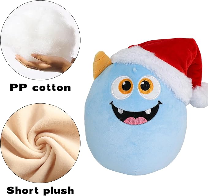 Christmas Stuffed Animal, Christmas Monster Plush, Cute Plushies for Kids Christmas Decorations and Gifts (Monster)