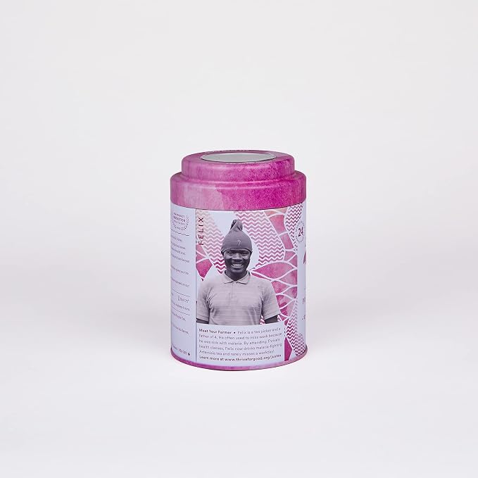 JusTea Purple Jasmine | Pyramid Compostable Tea Bags | Purple Tea | 12+ Cups | Low Caffeine | Award-Winning | Fair Trade | Non-GMO