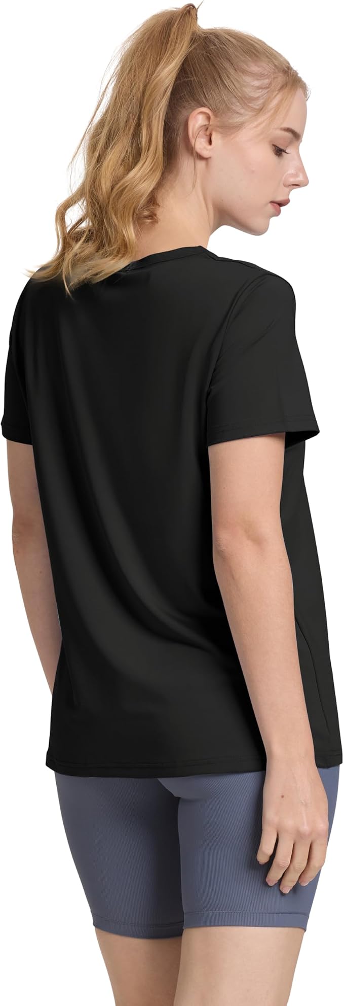 OFEEFAN Workout Tops for Women UPF 50+ Breathable Quick Dry Loose Fit T Shirt Outdoor Yoga Running Hiking Gym Tee Top