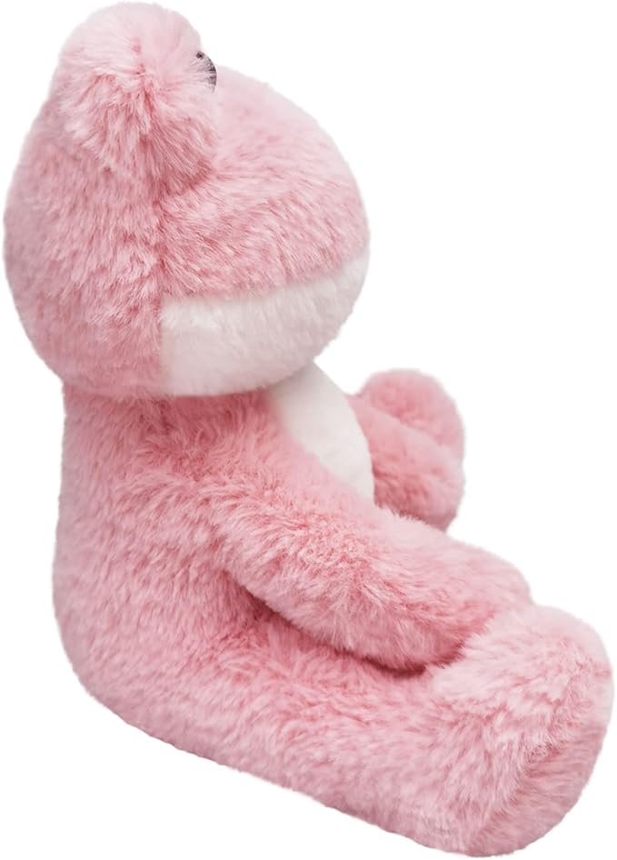 Frog Stuffed Animal, Pink Frog Plush Toy, Soft Cuddly Plushie Hugger Toy for Boys Girls, Gifts for Kids or Girlfriend, 12 Inches