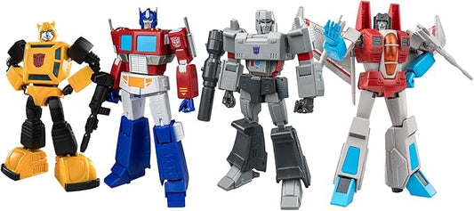YOLOPARK Transformers Toys G1 Action Figures,AMK Series Highly Articulated Optimus Prime,Megatron,Bumblebee,Starscream Transformer Toys for Adults Boys Girls,No Converting