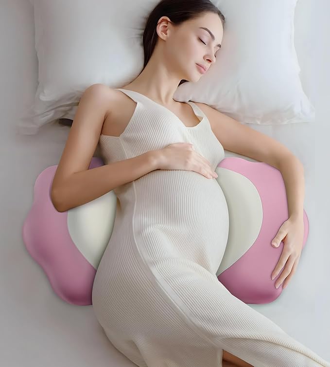 Memory Foam Maternity Pillow for Sleeping, Pregnancy Pillows Support for Back Belly HIPS, Adjustable Travel Wedge Pillow for Pregnant Women, Side Spleeping Pregnant Pillows with Pillowcase