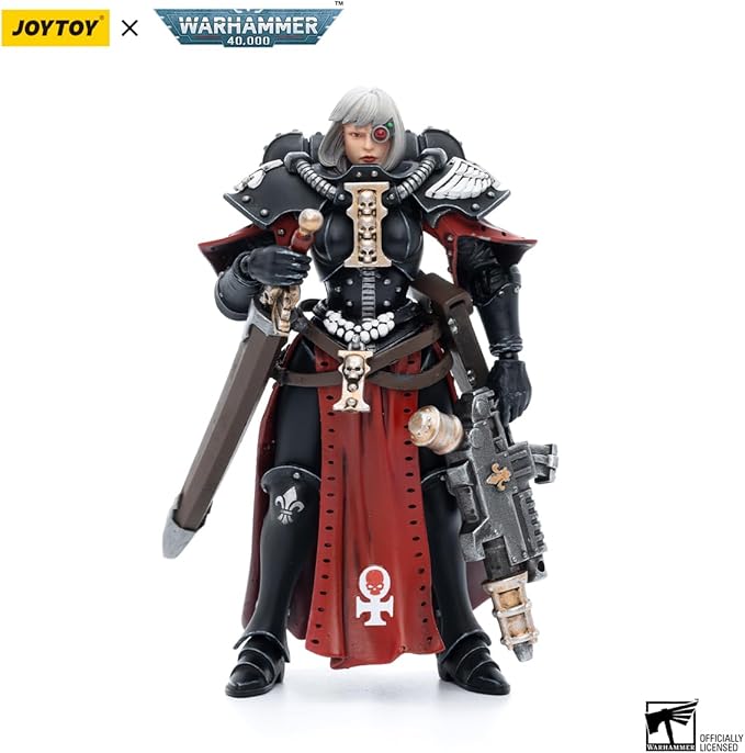 JOYTOY 1/18 Action Figures - Warhammer 40,000 Adepta Sororitas Battle Sister Sister Superior Kassia - 4‘’,Classic Character,Collectible,Age 15 and Above