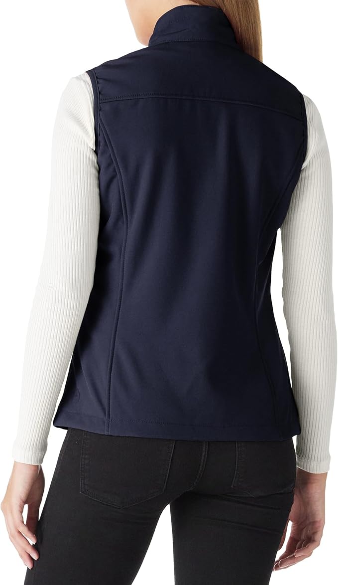 Outdoor Ventures Women's Lightweight Softshell Vest Windproof Fleece Lined Zip Up Sleeveless Jacket for Running Hiking Golf