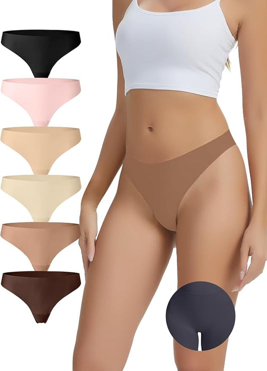 Seamless Camel Toe Underwear for Women Cameltoe Thongs with Concealer Comfy Invisible Workout Panties