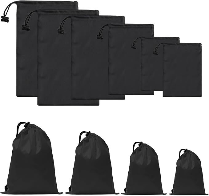 iMucci Upgrade Drawstring Bag Sack Nylon Bag Ditty Bag for Gym Traveling, Hiking, Yoga, Shopping