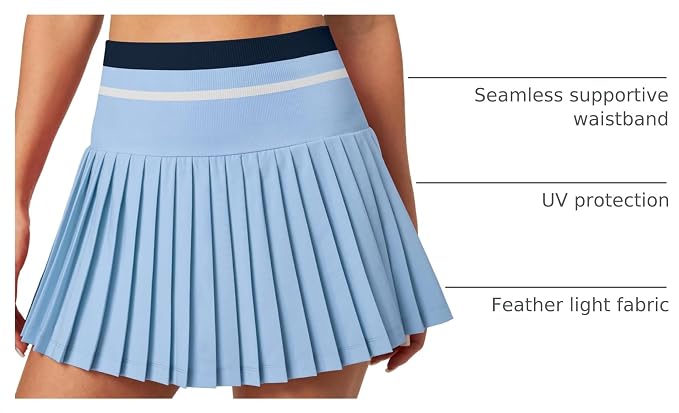 Pleated Tennis Skirt with Pockets for Women Tennis Skort for Woman High Waisted Golf Skirts Athletic Skirt