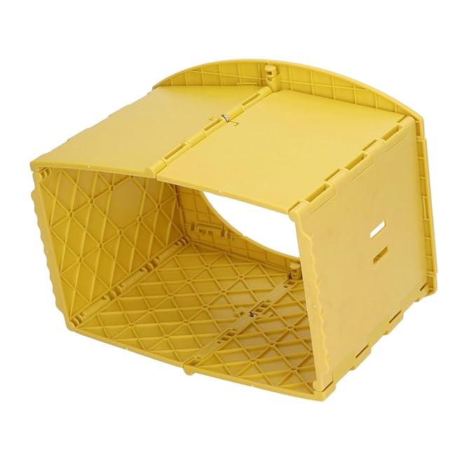 Yinhing Toddler Potty Foldable PP Portable Toilet for Camping Travel Road Trips Distance Driving Lightweight Compact Easy to Safe Design for Kids (Yellow)